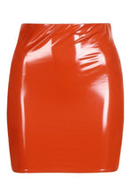 Load image into Gallery viewer, High Waist Vinyl Mini Skirt
