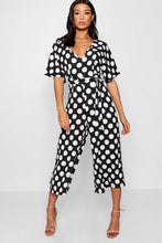 Load image into Gallery viewer, Polka Dot Belt Jumpsuit
