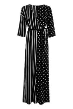 Load image into Gallery viewer, Wrap Tie Belt Jumpsuit In Polka Dot
