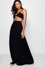 Load image into Gallery viewer, Basic Woven Floor Sweeping Maxi Skirt
