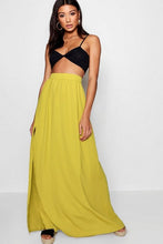 Load image into Gallery viewer, Basic Woven Floor Sweeping Maxi Skirt
