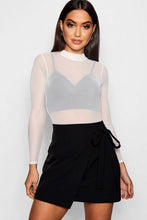 Load image into Gallery viewer, Wrap Tie Woven Mini Skirt
