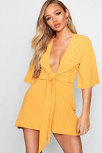 Load image into Gallery viewer, Tie Front Romper
