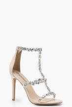 Load image into Gallery viewer, Patent Embellished Cage Sandals
