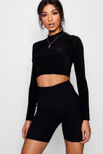 Load image into Gallery viewer, Basic 3/4 Midi Length Ribbed Cycling Shorts
