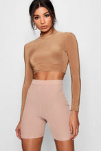 Load image into Gallery viewer, Basic 3/4 Midi Length Ribbed Cycling Shorts
