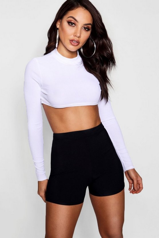 Basic Ribbed Cycling Shorts
