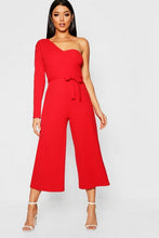 Load image into Gallery viewer, One Sleeve Bustier Style Jumpsuit

