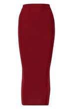 Load image into Gallery viewer, Basic High Waist Slinky Fitted Midaxi Skirt
