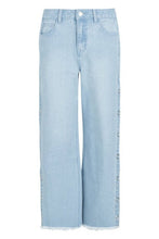 Load image into Gallery viewer, High Rise Side Popper Straight Leg Jeans
