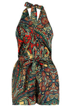 Load image into Gallery viewer, Tie Waist Halterneck Playsuit
