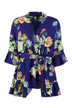 Load image into Gallery viewer, Floral Kimono Style Romper
