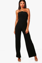 Load image into Gallery viewer, Strappy One Shoulder Wide Leg Jumpsuit

