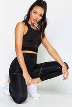 Load image into Gallery viewer, Fit Laser Cut High Waisted Running Leggings
