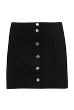 Load image into Gallery viewer, Button Through Denim A Line Skirt
