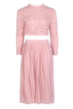 Load image into Gallery viewer, Boutique Lace Top and Midi Skirt Set

