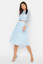 Load image into Gallery viewer, Boutique Lace Top and Midi Skirt Set
