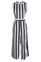 Load image into Gallery viewer, Wide Stripe Culotte Jumpsuit
