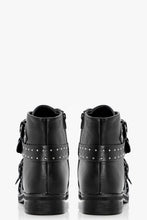 Load image into Gallery viewer, Studded Strap Ankle Boots
