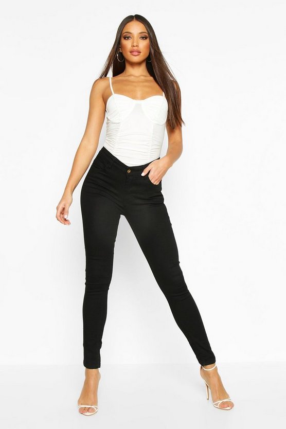 High Rise 5 Pocket Skinny Jeans
