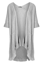 Load image into Gallery viewer, Tassel Hem Cape Cardigan
