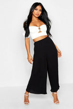 Load image into Gallery viewer, High Waist Pleated Wide Leg Culottes

