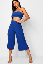 Load image into Gallery viewer, Tie Waist Culotte Co-Ord Set
