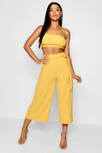 Load image into Gallery viewer, Tie Waist Culotte Co-Ord Set
