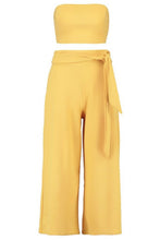 Load image into Gallery viewer, Tie Waist Culotte Co-Ord Set
