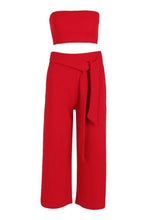Load image into Gallery viewer, Tie Waist Culotte Co-Ord Set
