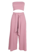 Load image into Gallery viewer, Tie Waist Culotte Co-Ord Set
