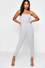 Load image into Gallery viewer, Bandeau Tailored Woven Slim Fit Jumpsuit
