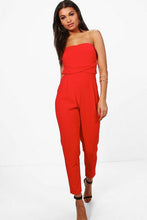Load image into Gallery viewer, Bandeau Tailored Woven Slim Fit Jumpsuit
