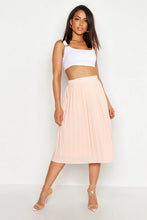 Load image into Gallery viewer, Crepe Pleated Midi Skirt
