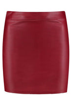 Load image into Gallery viewer, Matte Leather Look Stretch Mini Skirt
