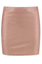 Load image into Gallery viewer, Matte Leather Look Stretch Mini Skirt
