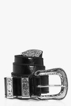 Load image into Gallery viewer, Oversize Western Buckle Boyfriend Belt
