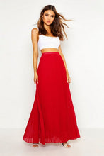 Load image into Gallery viewer, Chiffon Pleated Maxi Skirt

