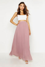 Load image into Gallery viewer, Chiffon Pleated Maxi Skirt
