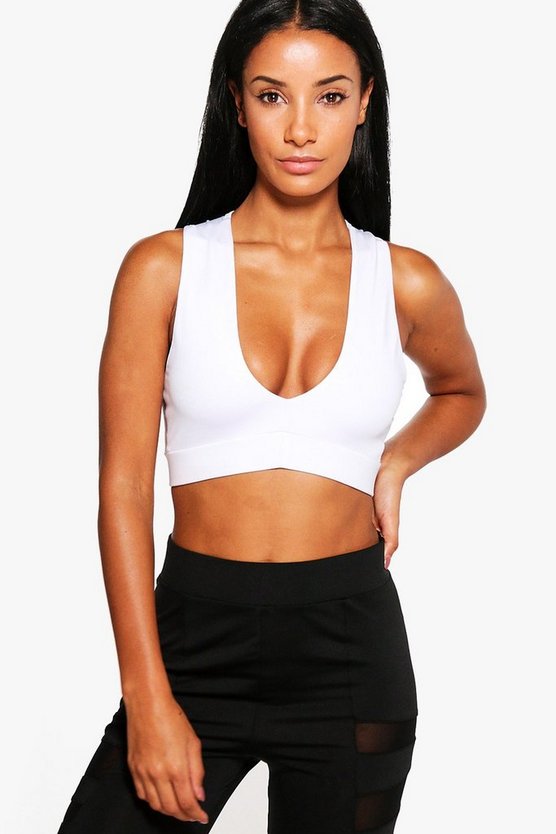 Amelia Fit Medium Support Plunge Sports Bra