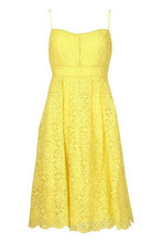Load image into Gallery viewer, Boutique Embroidered Strappy Midi Skater Dress
