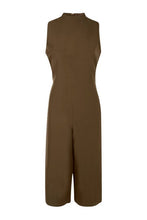 Load image into Gallery viewer, High Neck Woven Culotte Jumpsuit
