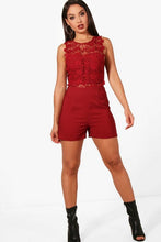 Load image into Gallery viewer, Crochet Romper
