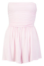 Load image into Gallery viewer, Basic Ruched Bandeau Romper
