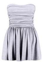 Load image into Gallery viewer, Basic Ruched Bandeau Romper

