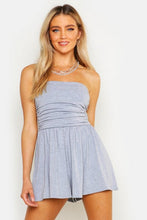 Load image into Gallery viewer, Basic Ruched Bandeau Romper
