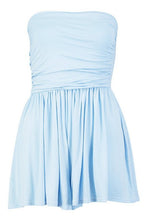 Load image into Gallery viewer, Basic Ruched Bandeau Romper
