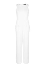 Load image into Gallery viewer, Round Neck Textured Jumpsuit
