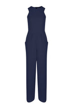 Load image into Gallery viewer, Round Neck Textured Jumpsuit
