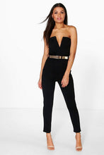 Load image into Gallery viewer, Bandeau Belted Jumpsuit

